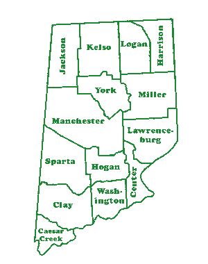 Dearborn County Township Map