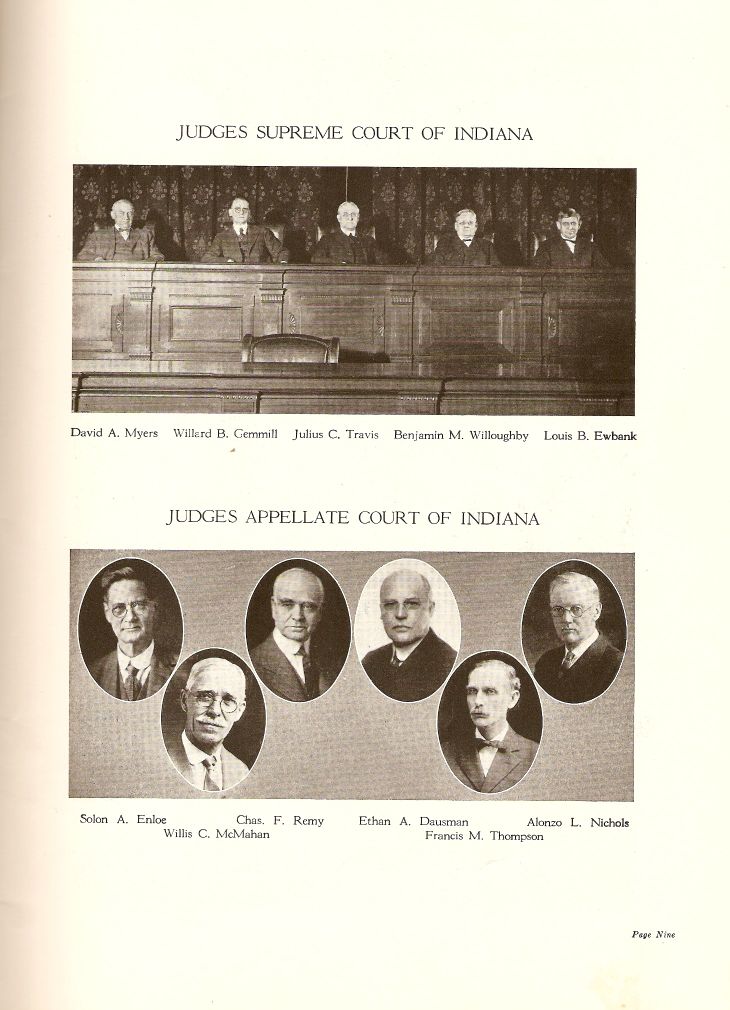 Supreme and Appellate Court Judges of Indiana
