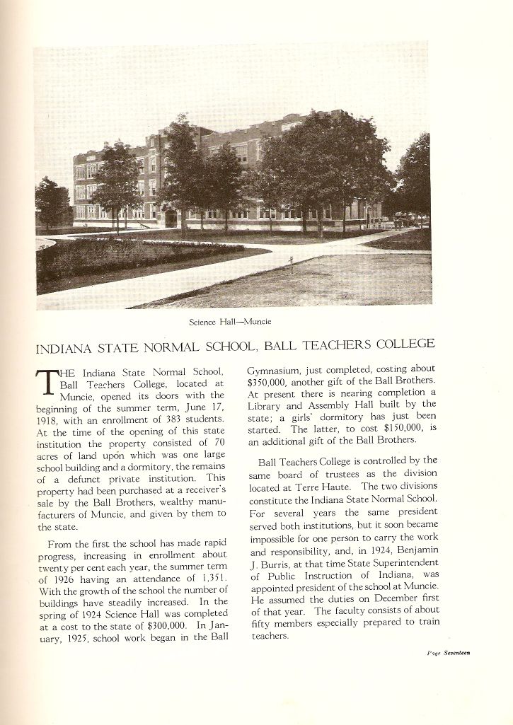 State Normal School/Ball Teachers College