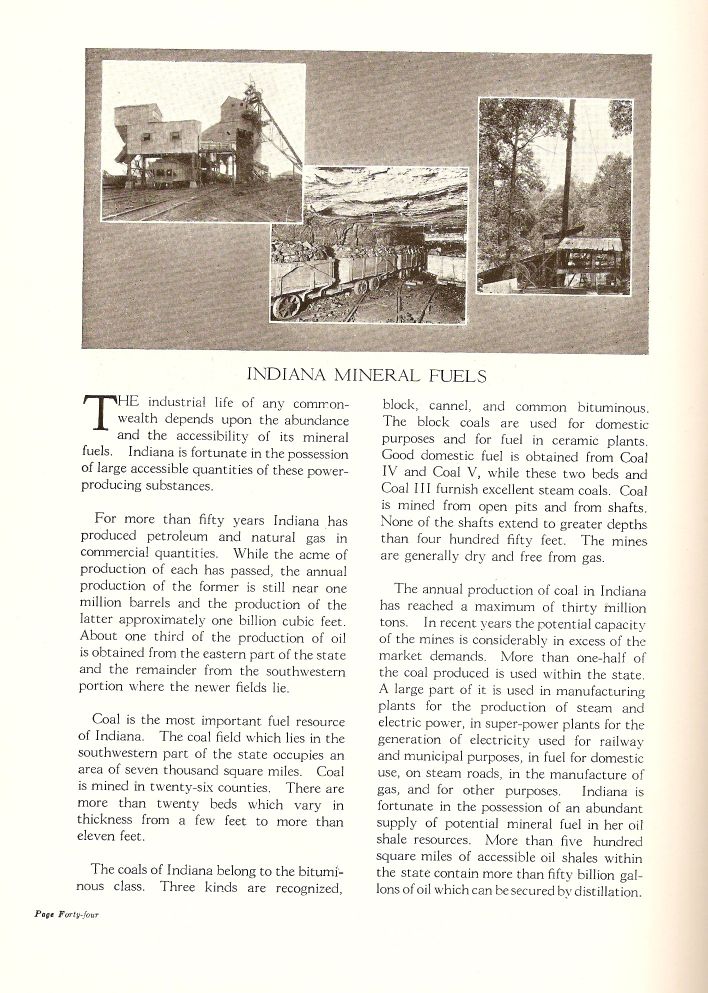 Indiana Mineral Fuels