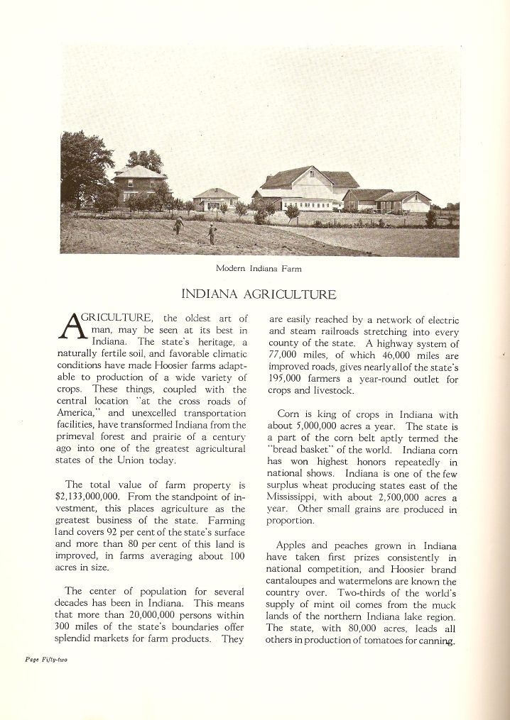 Indiana Agriculture