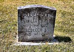 Grave of William & Rebecca (Sutfin) Robertson