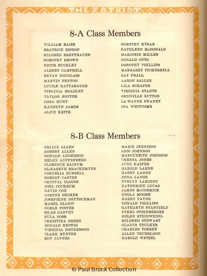 081 8-A Class Members<br>8-B Class Members