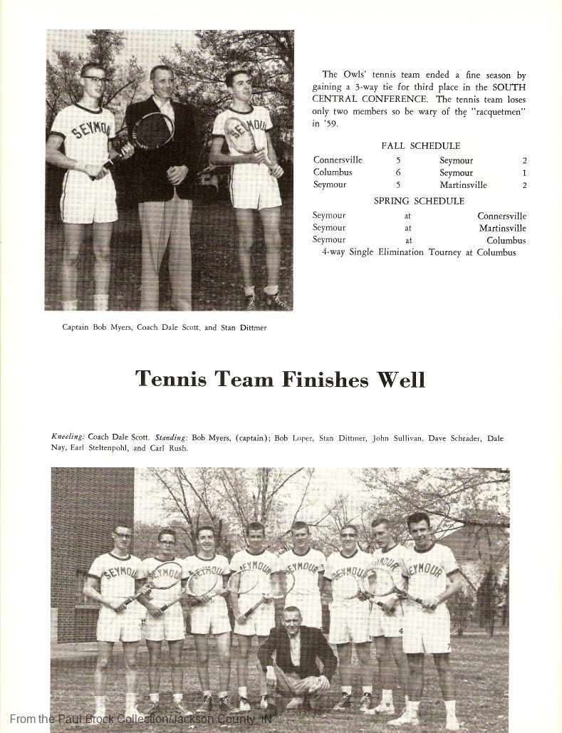 099 Tennis Team<br>Finishes Well