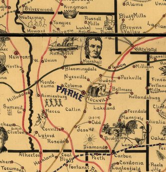 Map Of Parke County, Indiana